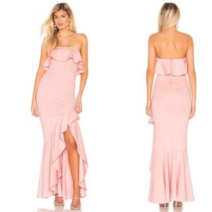 Lovers + Friends Chandler Gown in Light Pink Size XS NWT